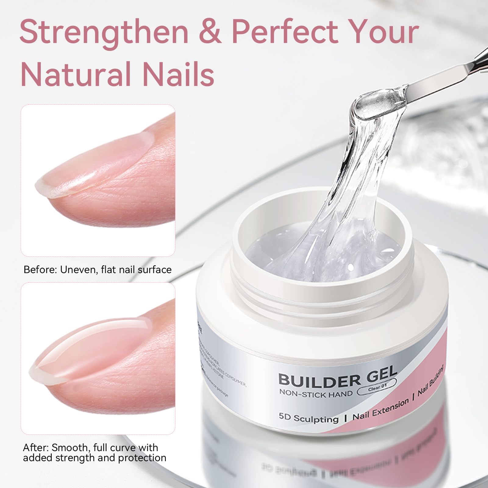 Born Pretty aplicación fácil de gel de uñas para casa y salón.