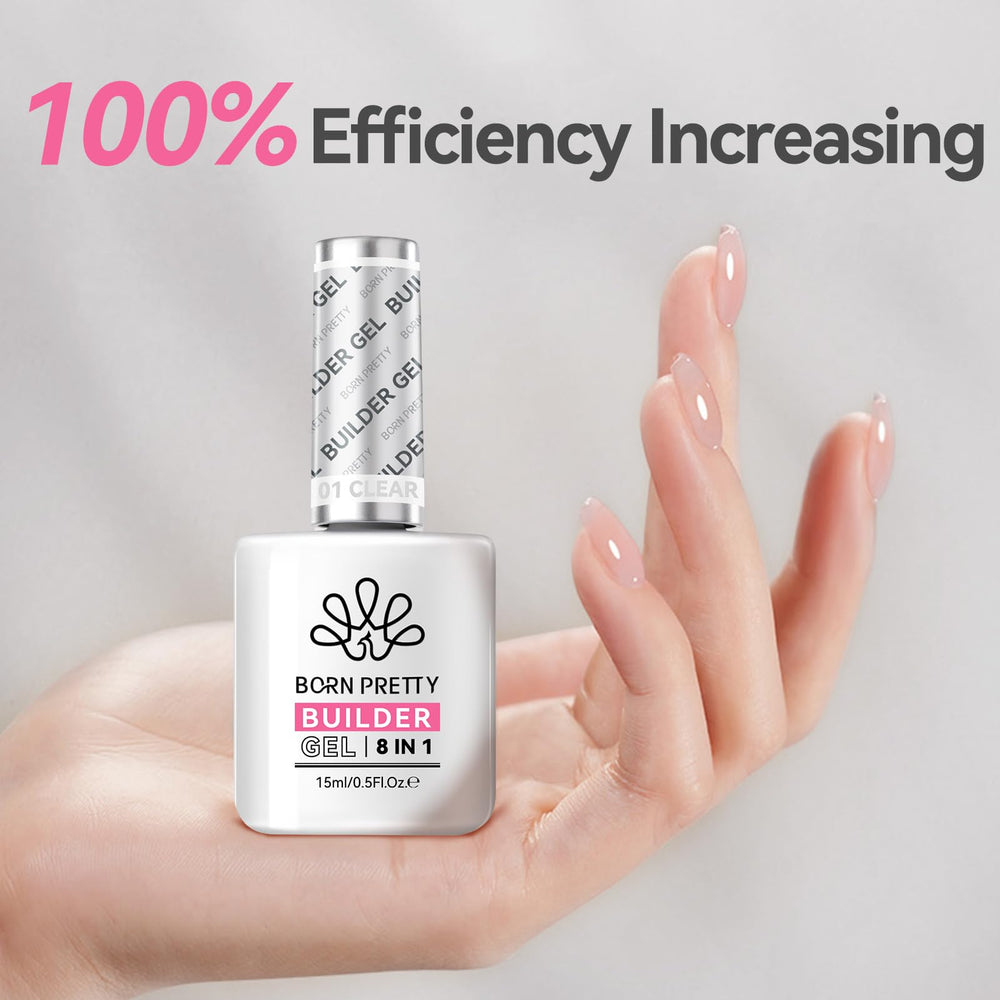 Born Pretty Builder Gel: adhesivo para tips y gemas con fijación segura.
