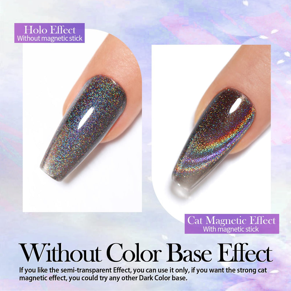 Born Pretty Cat Magnetic Eye Gel ofrece acabado brillante y magnético