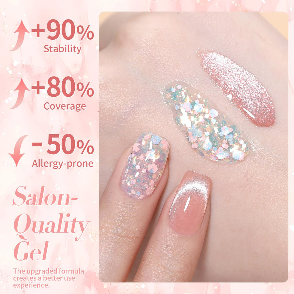 Born Pretty efecto aurora en uñas para brillo único