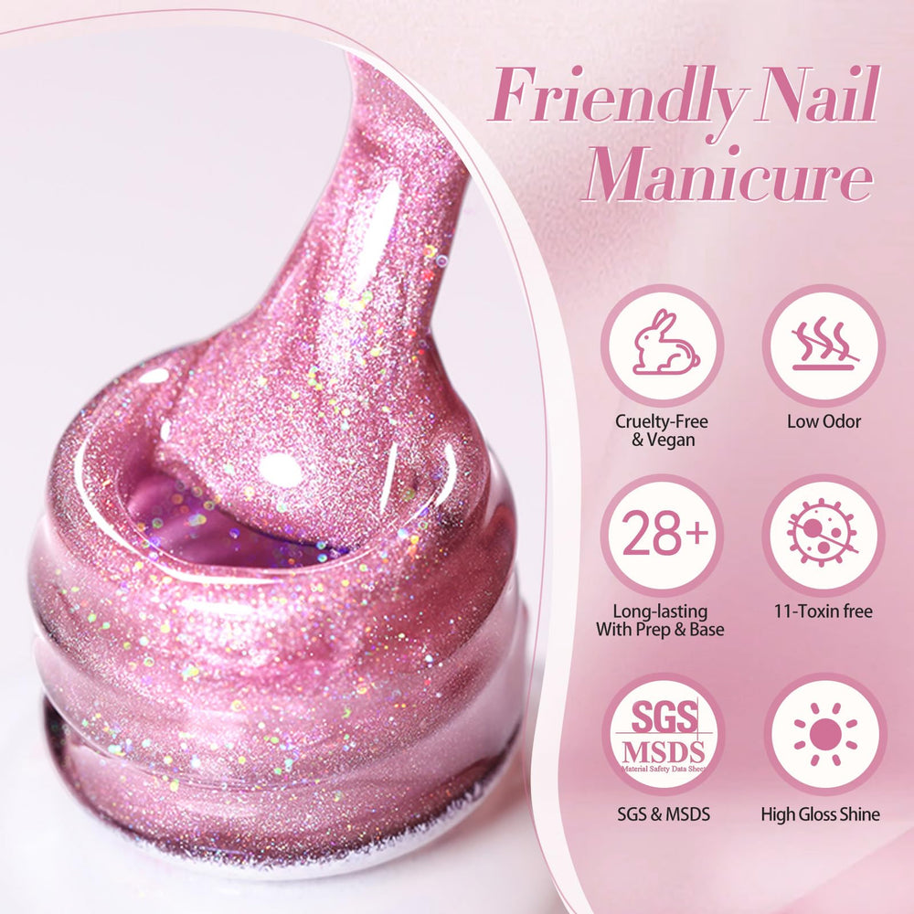 Born Pretty Esmalte Gel capa sedosa para uñas brillantes.