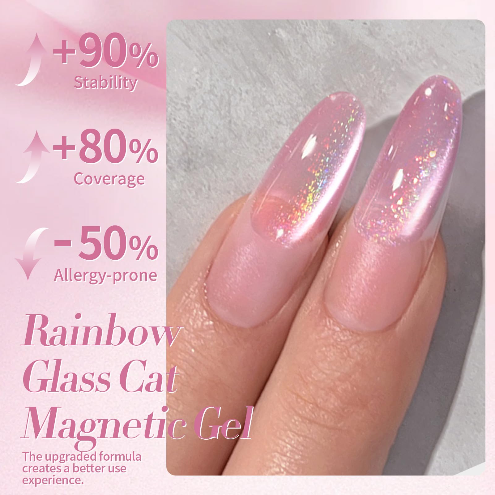 Born Pretty Esmalte Gel iridiscente para efecto multicolor.
