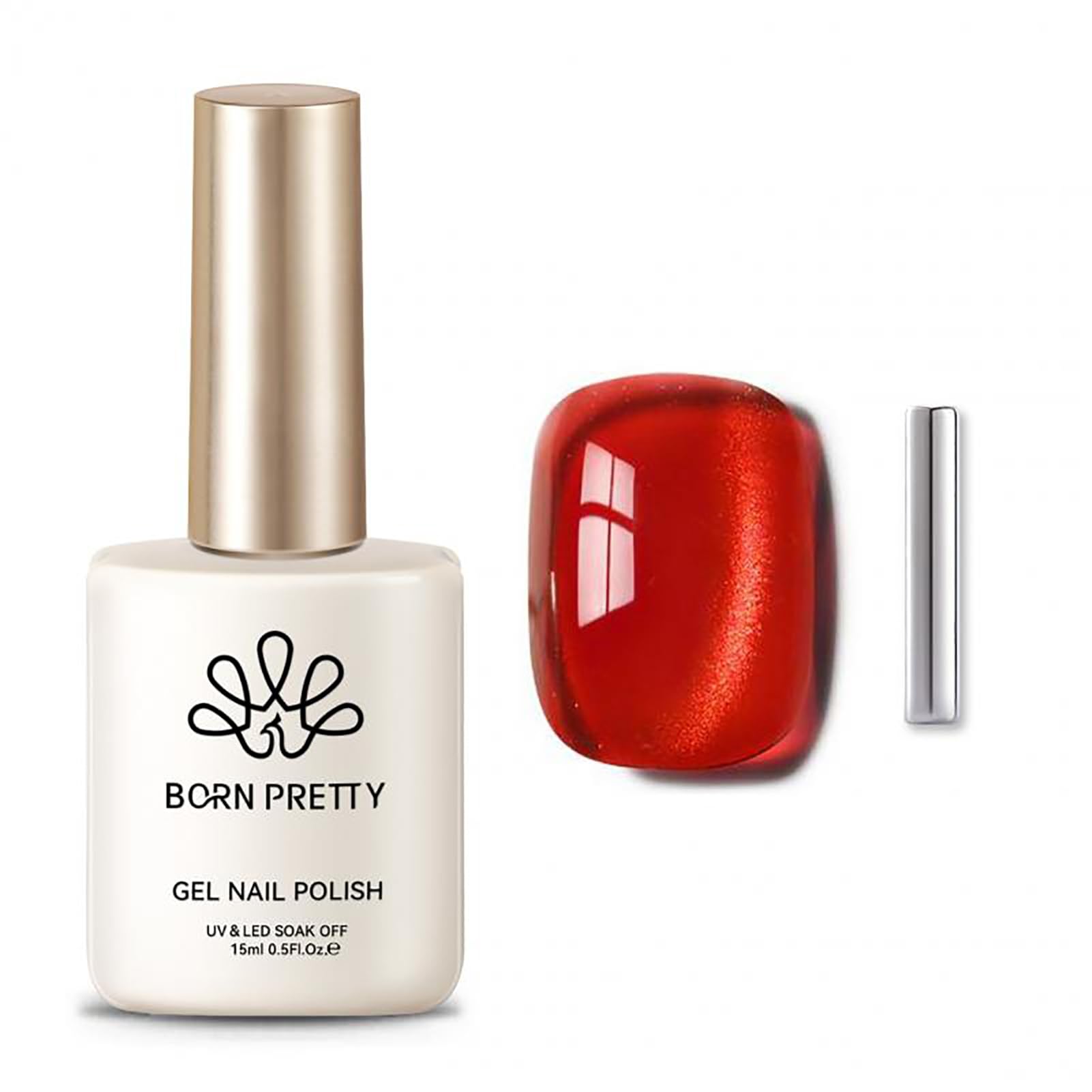 Born Pretty esmalte gel magnético ojo de gato en botella para uñas.