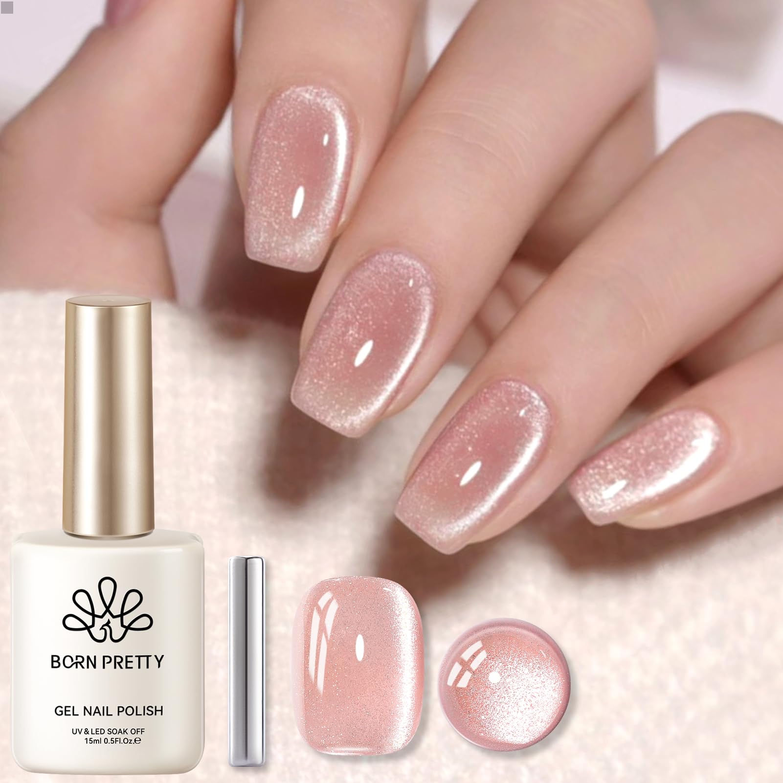 Born Pretty esmalte gel magnético con ojo de gato para uñas llamativas