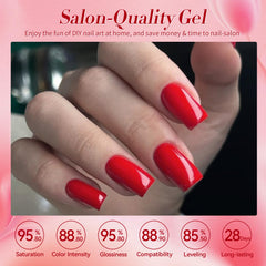 Born Pretty Esmalte gel rojo oscuro, tono profundo para estilos sofisticados.
