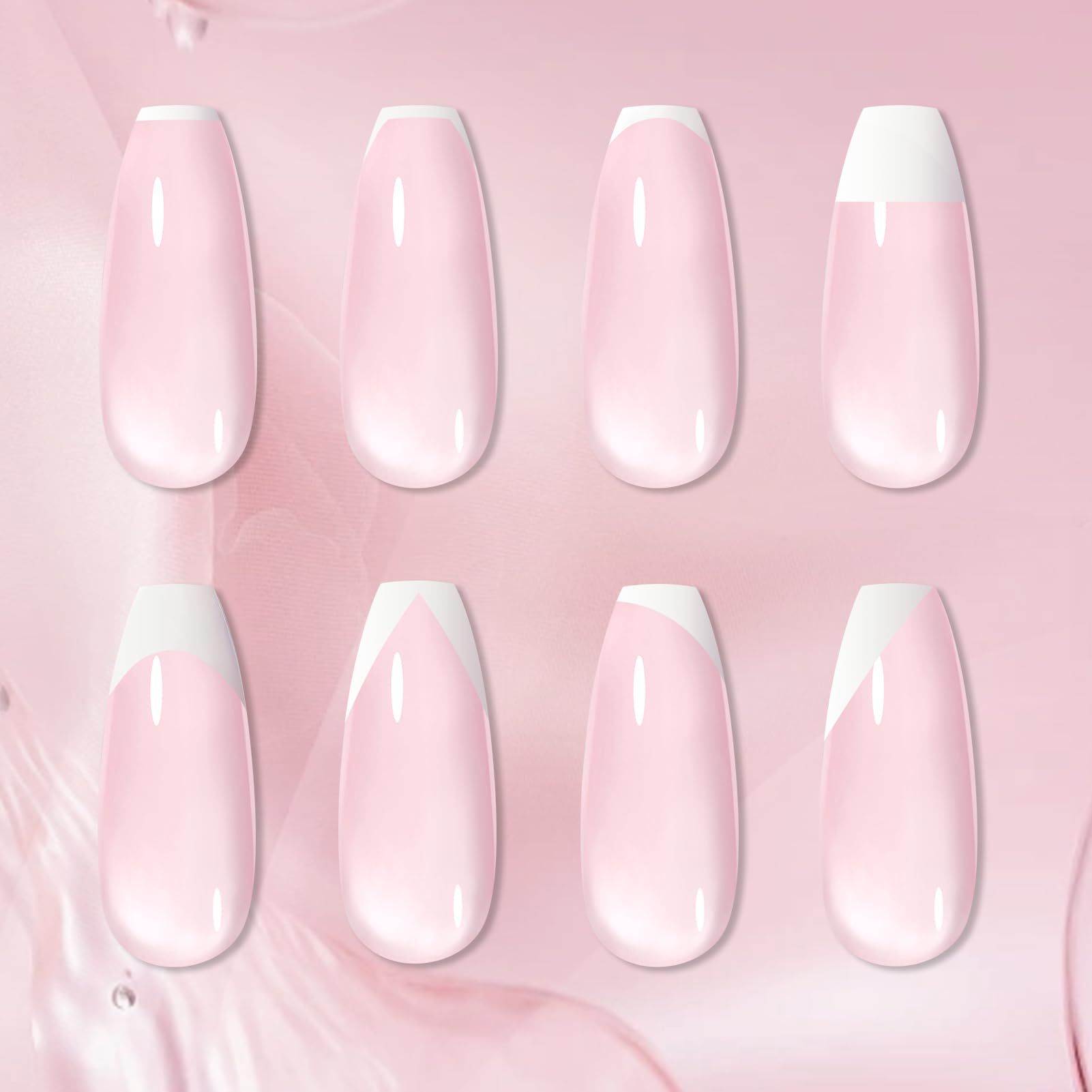 Born Pretty gel rosado lechoso, tono sutil para French moderno.