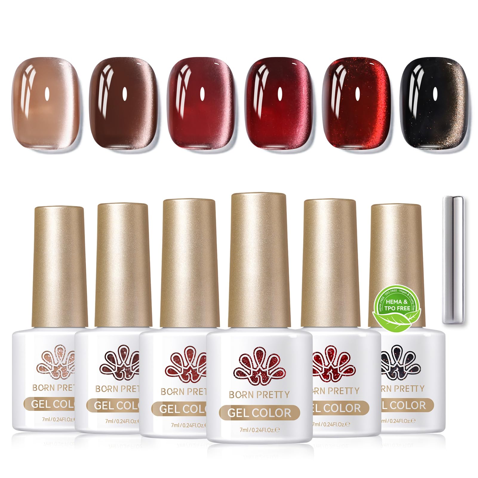 Born Pretty gel uñas: pigmentos intensos para color profundo y duradero.
