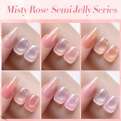 Born Pretty Jelly Pink Gel: aplicación sencilla en uñas caseras.