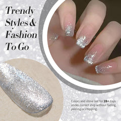 Purpurina brillante en gel para uñas deslumbrantes de Born Pretty.