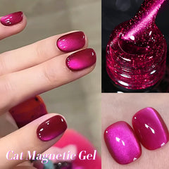 Born Pretty Curado UV LED para uñas, efecto ojo gato magnético en casa.