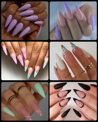 Tip estileto de gel semimate para acabado elegante de BORNBYME