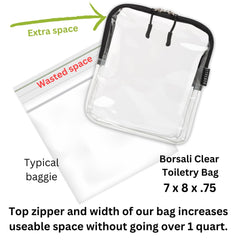 Interior claro de la bolsa BORSALI muestra contenido sin buscar.