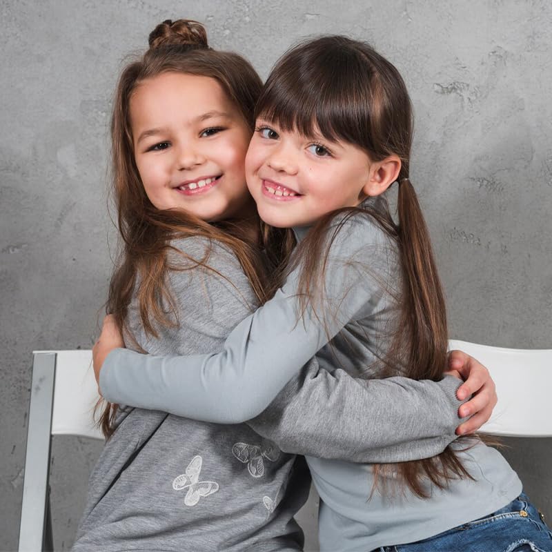Ligas claras de Borsicge para niñas, adaptadas a cabello delicado.