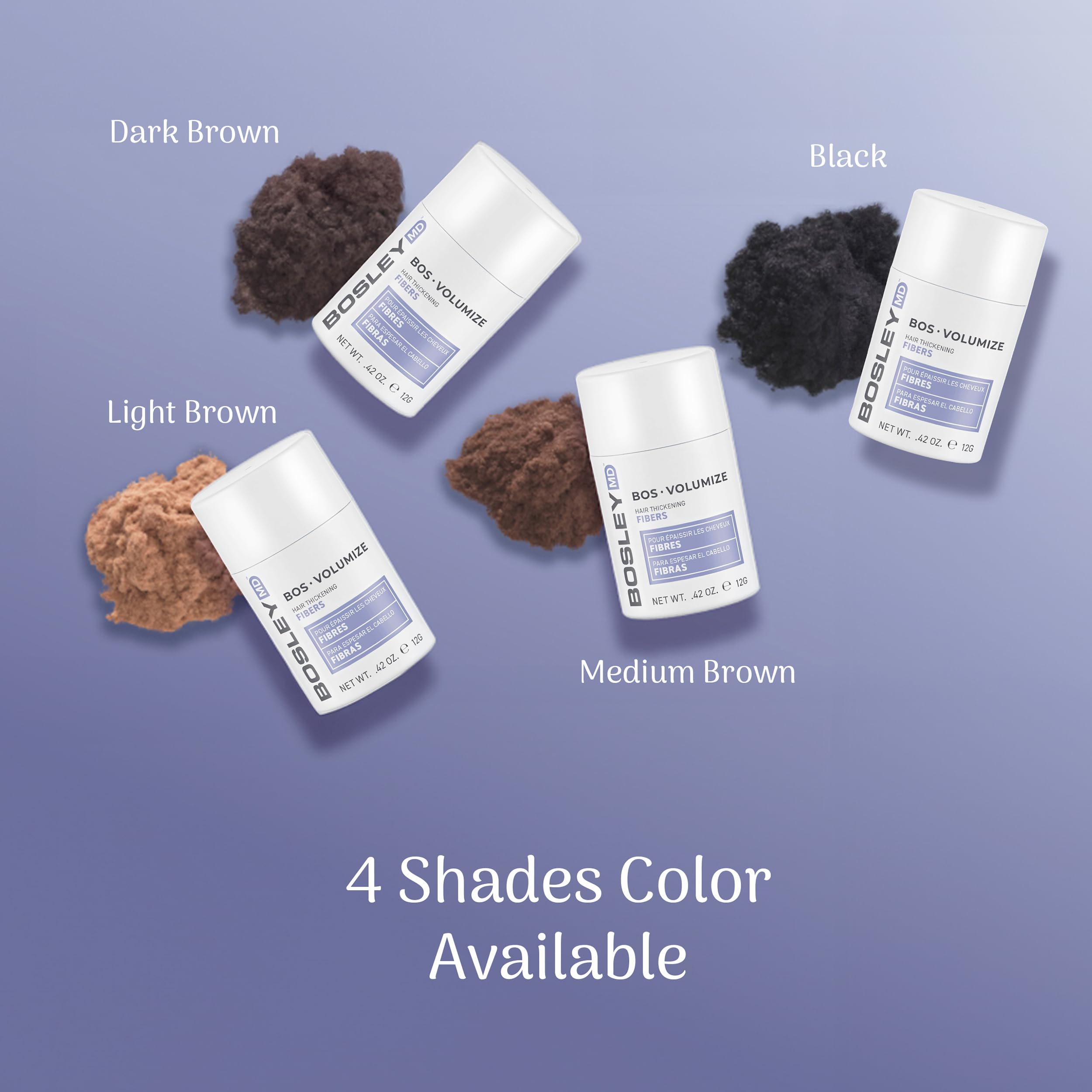 BosleyMD Fibras cobertura en áreas finas para cabello más completo.