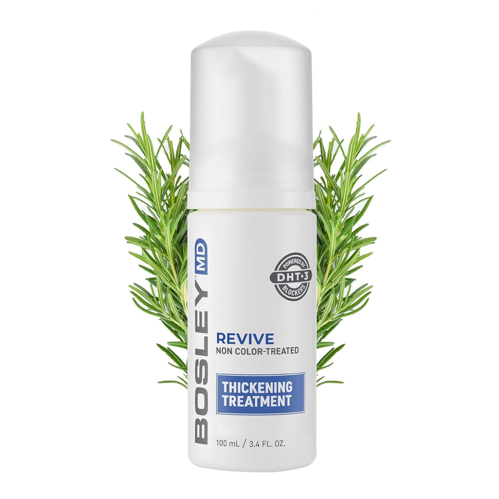 BosleyMD Thickening Treatment scalp refresh scene suggesting daily scalp rejuvenation.