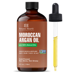 Botanic Hearth aceite de argán en frasco para cabello hidratado y brillos suaves