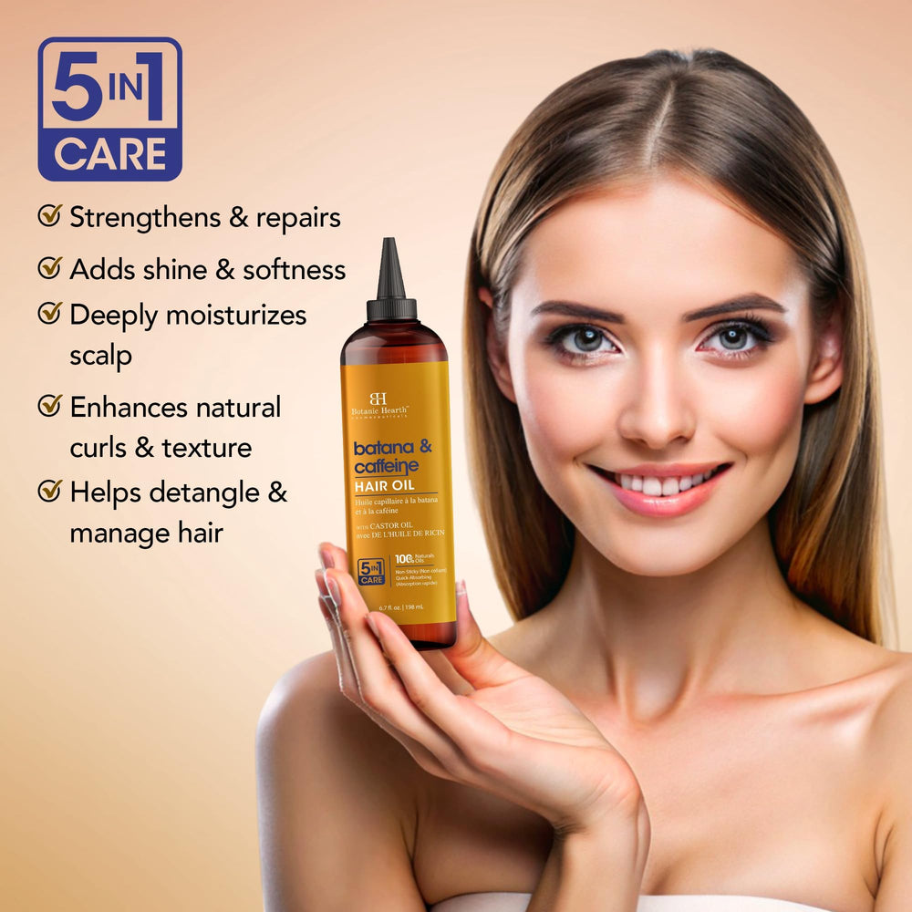Botanic Hearth aceite capilar, aplicador con boquilla para distribución suave