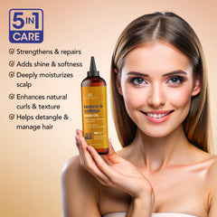 Botanic Hearth aceite capilar, aplicador con boquilla para distribución suave