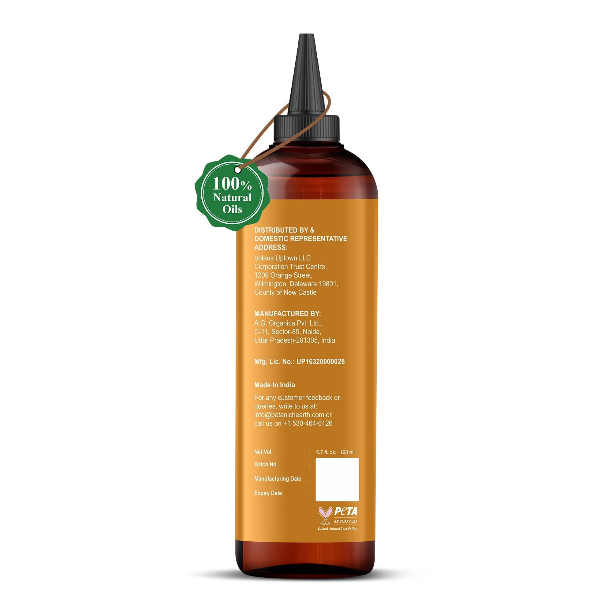 Botanic Hearth aceite capilar, ingredientes batana y cafeína activos