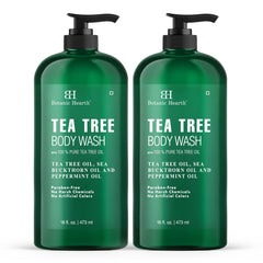 Botanic Hearth gel de ducha árbol de té, botella de 16 oz para uso diario