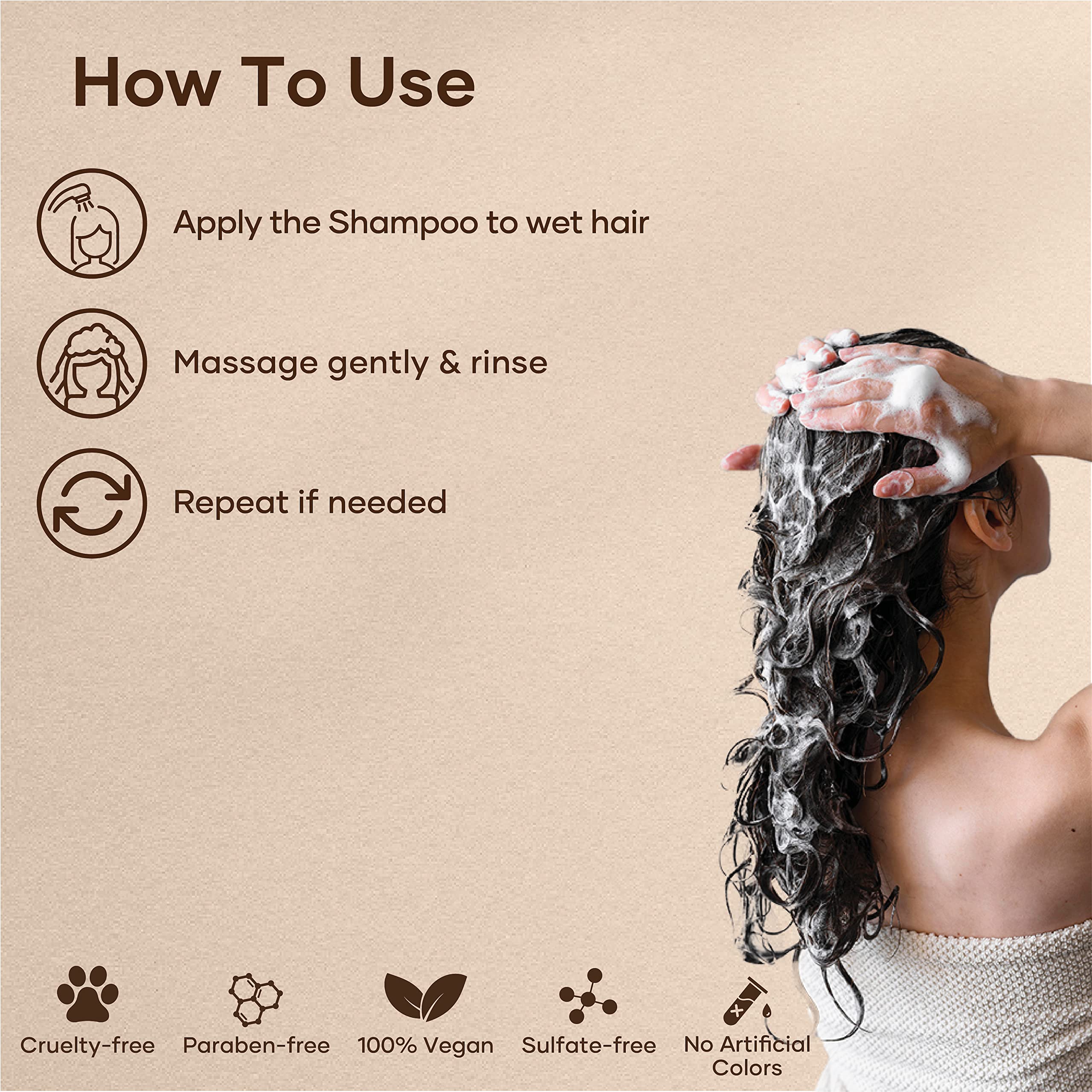 Botanic Hearth Champú Argán: volumen y cuerpo visibles al peinar.