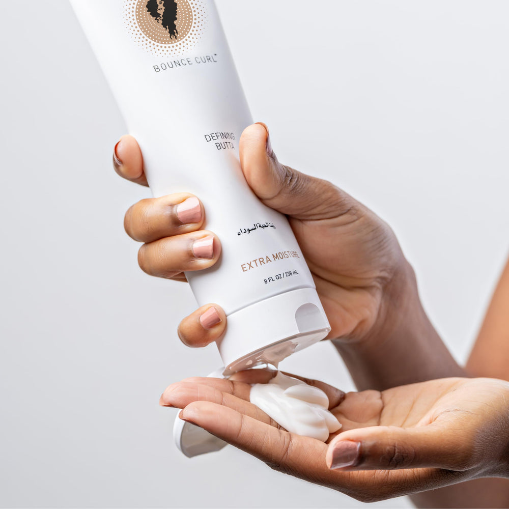 Envase reciclado de Bounce Curl Defining Butta para cuidado sostenible