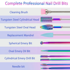 BQAN fresa redonda para dar forma y pulir uñas naturales