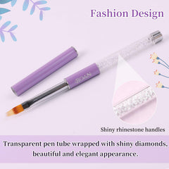 BQAN pincel ombre, pelo nylon de densidades mixtas, mezcla gel eficaz.