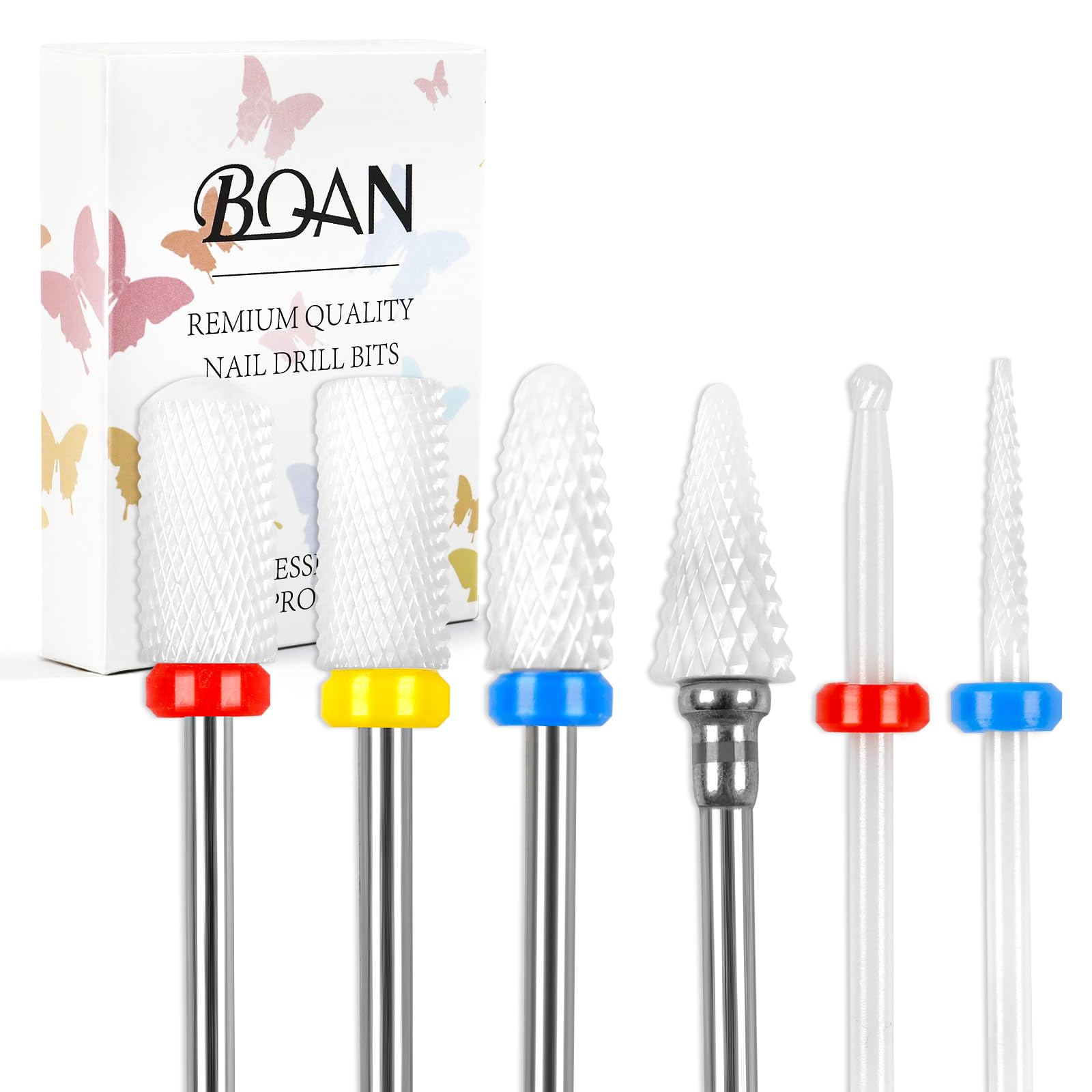 BQAN puntas cerámicas para remoción de acrílico y gel con rendimiento profesional.