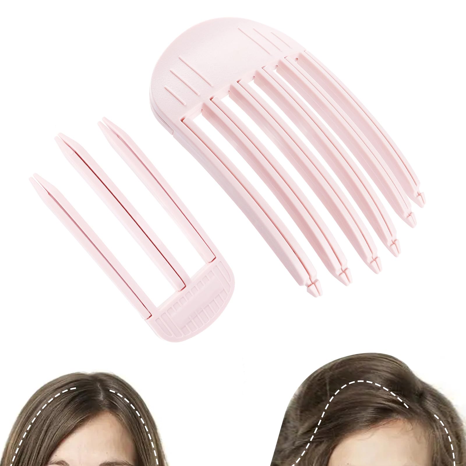 Branbox clips de volumen para cabello rosa elevan las raíces para una apariencia más llena.
