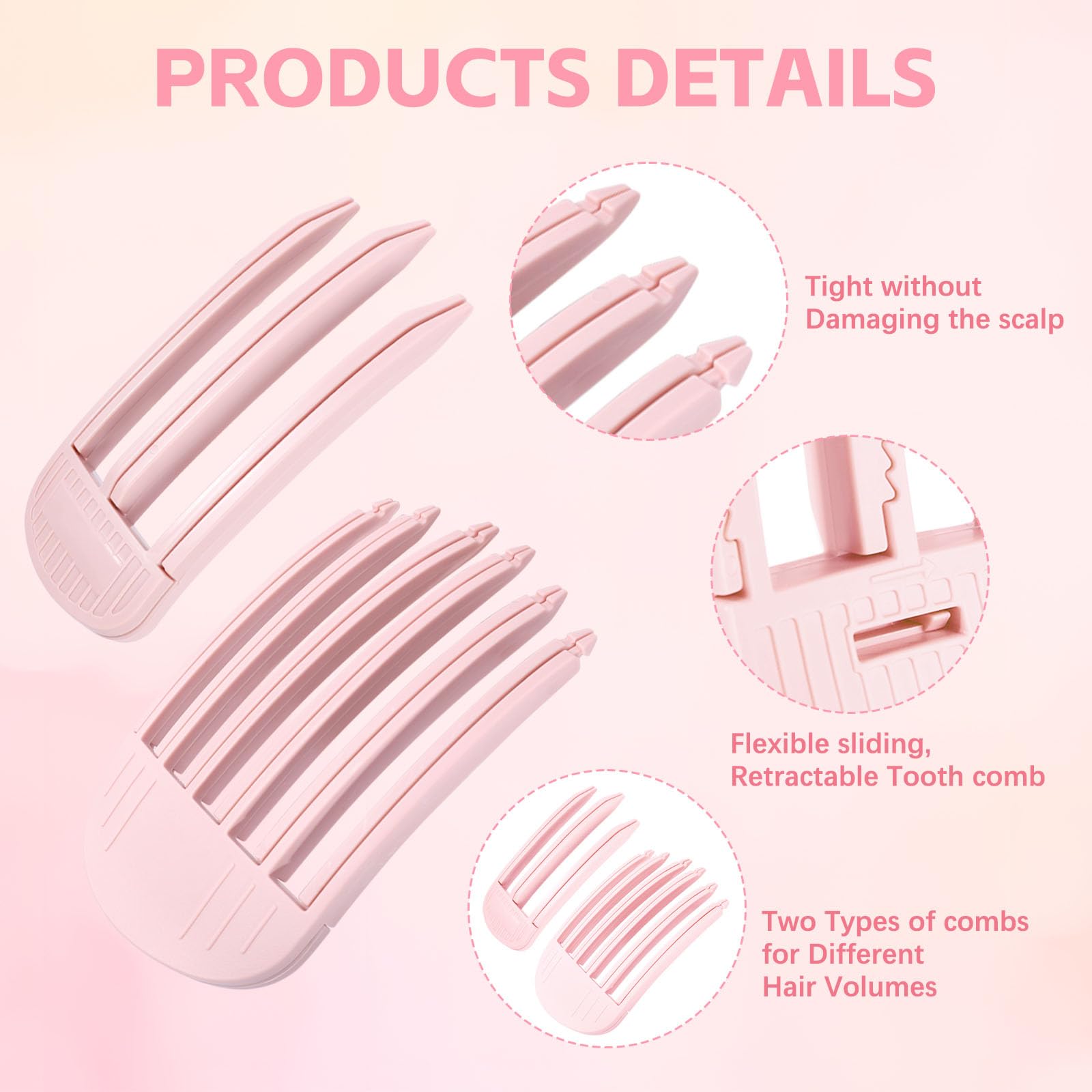 Branbox herramienta de elevación para peinados con flequillo rosa.