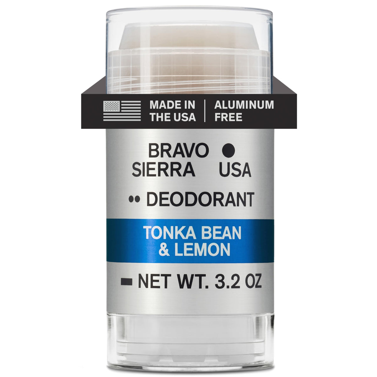 Desodorante Bravo Sierra sin aluminio Tonka Limón para protección duradera.