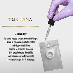 Hilo de mapeo preimpreso de BRAWNA para cejas con mapeo uniforme.