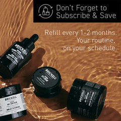 Brickell crema ojos: textura ligera y absorción rápida.