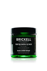 Mascarilla purificante Brickell para hombre con carbón activo para poros limpios.