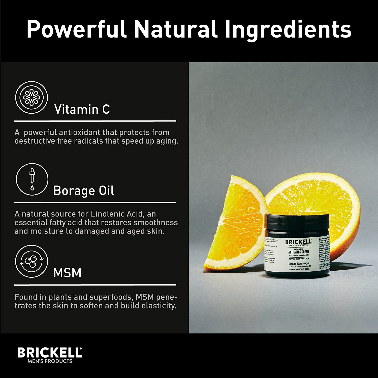 Brickell: flacon 2 oz, pratique à emporter dans la routine quotidienne.
