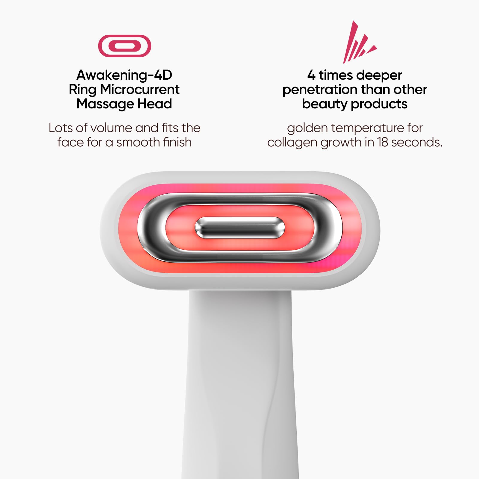 Bridigi SmoothGlow 2.0 Pro con cabezal masaje 360° para cobertura facial completa.