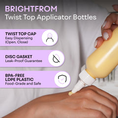 BRIGHTFROM pack de dos botellas reutilizables para recargas diarias.