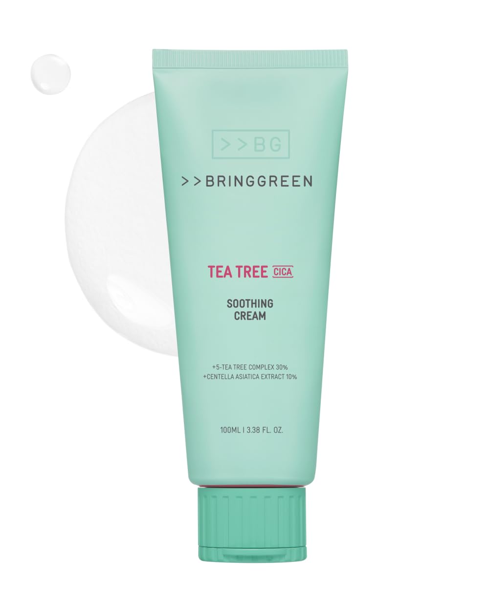 BRING GREEN crema de árbol de té Cica, envase de 100 ml, uso diario.
