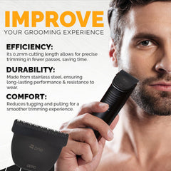 Brio Zero Blade afilado de acero inoxidable para rendimiento duradero.