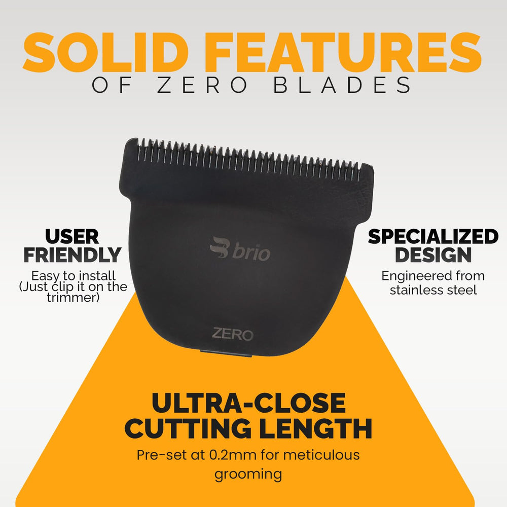 Brio Zero Blade manejo seguro con presion suave para evitar cortes.