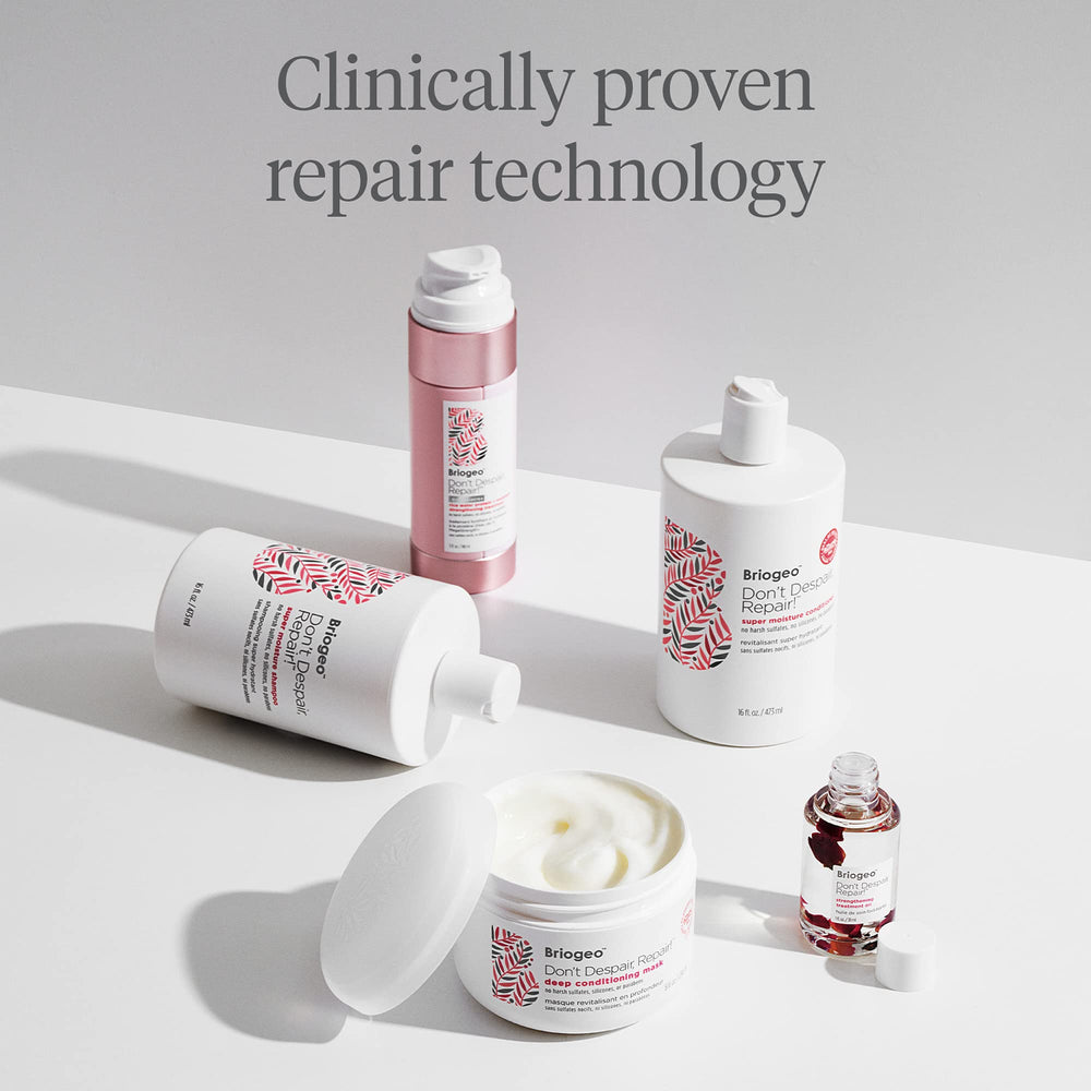 Briogeo Don't Despair: cabello dañado mejora gracias a la reparación fortalecedora.