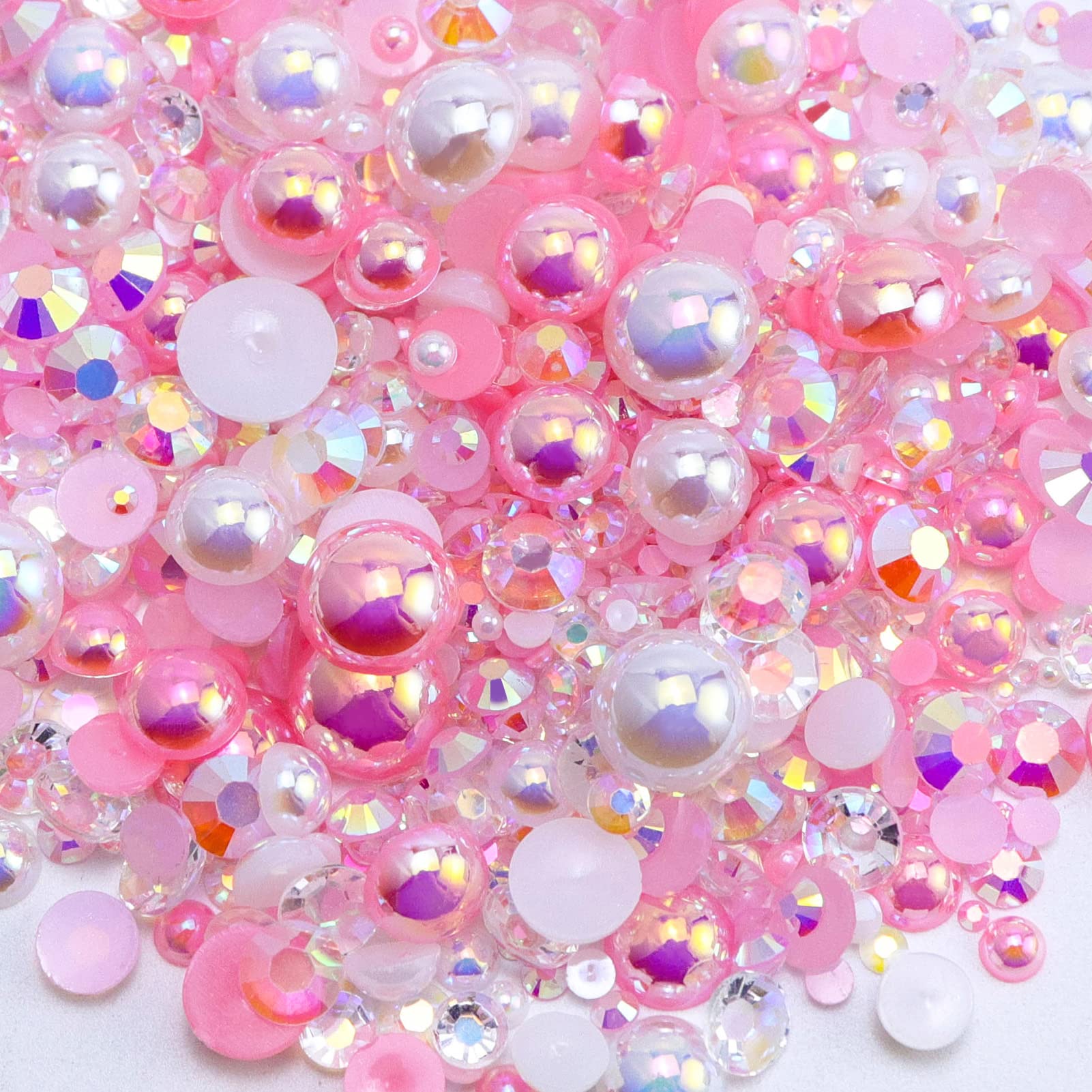 Briskbloom mezcla de perlas planas y cristales para manualidades brillantes