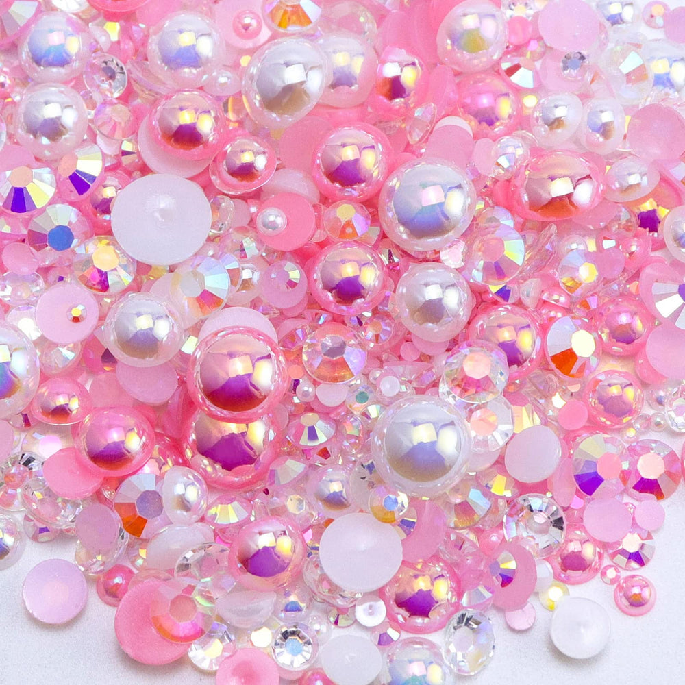 Briskbloom mezcla de perlas planas y cristales para manualidades brillantes