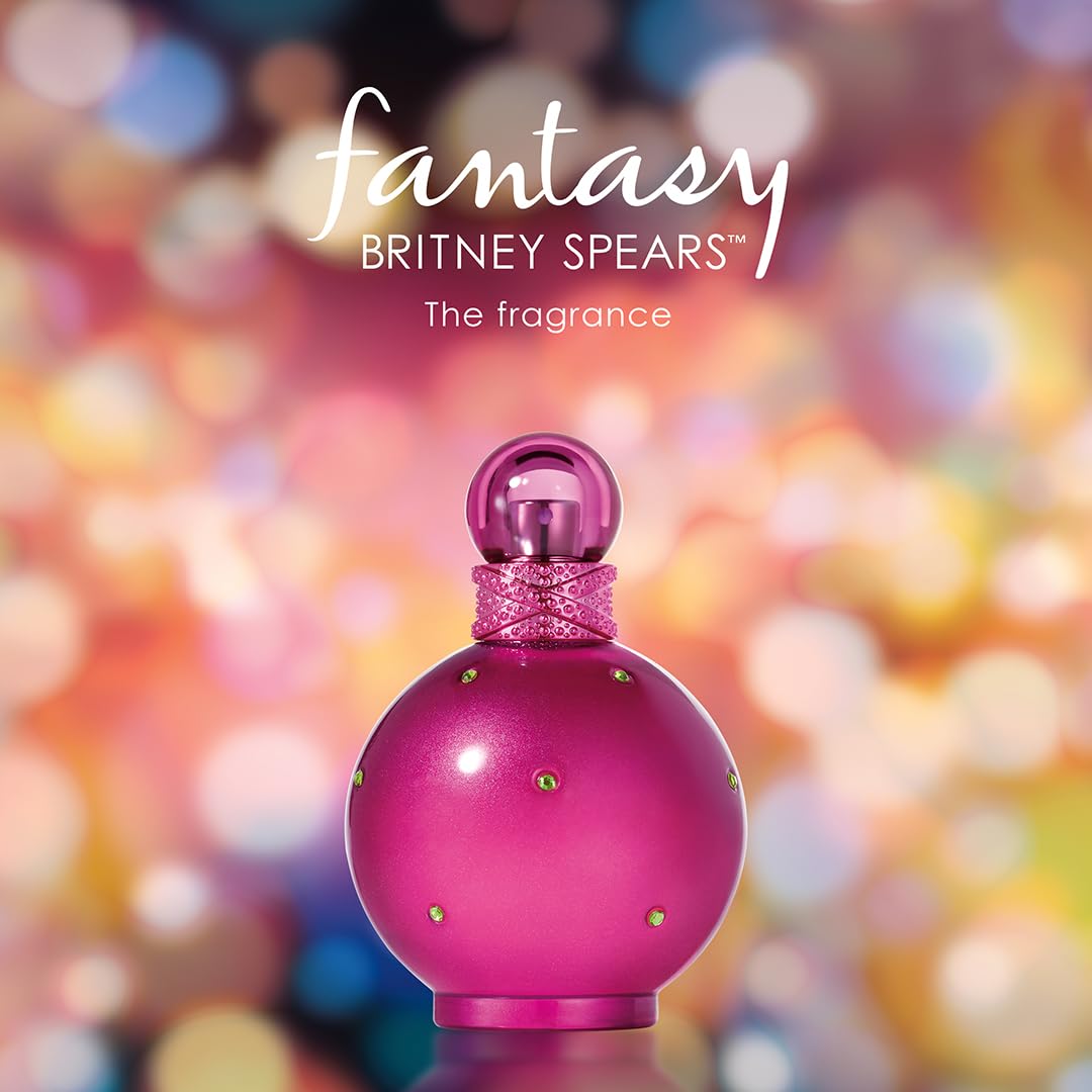 Britney Spears Fantasy tapa rosa, aroma dulce que anima momentos especiales.