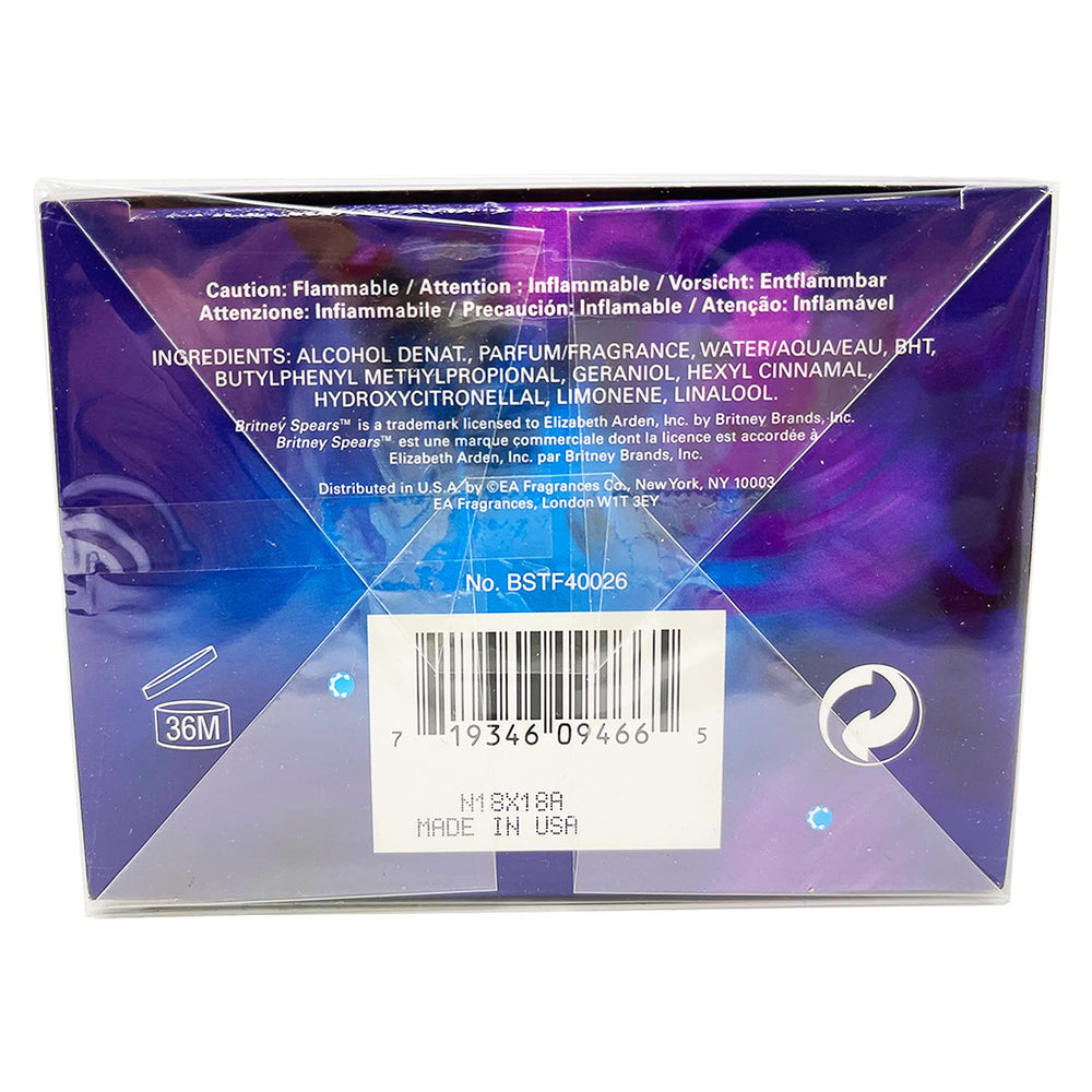 Britney Spears Midnight Fantasy, presentación en estantería atractiva para compradores