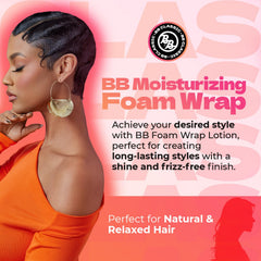 BB Foam Wrap Lotion, textura ligera que define rizos sin apelmazar.