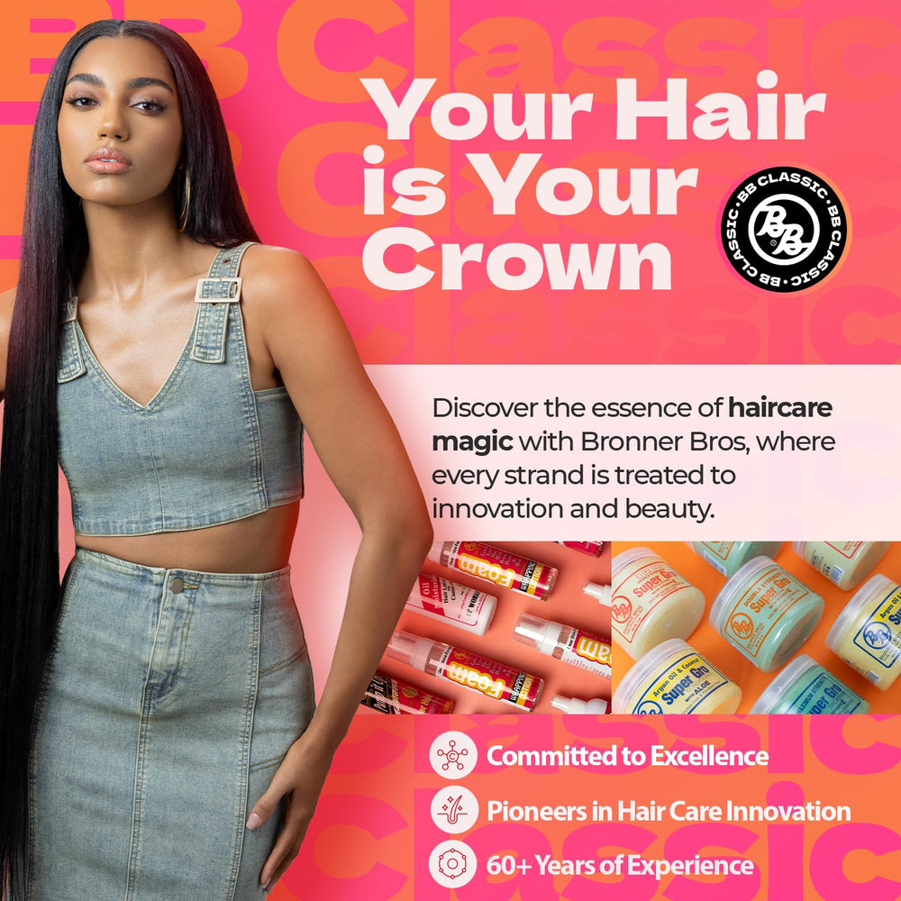 Bronner Bros B&B Super Gro, nutrición profunda con argán y coco