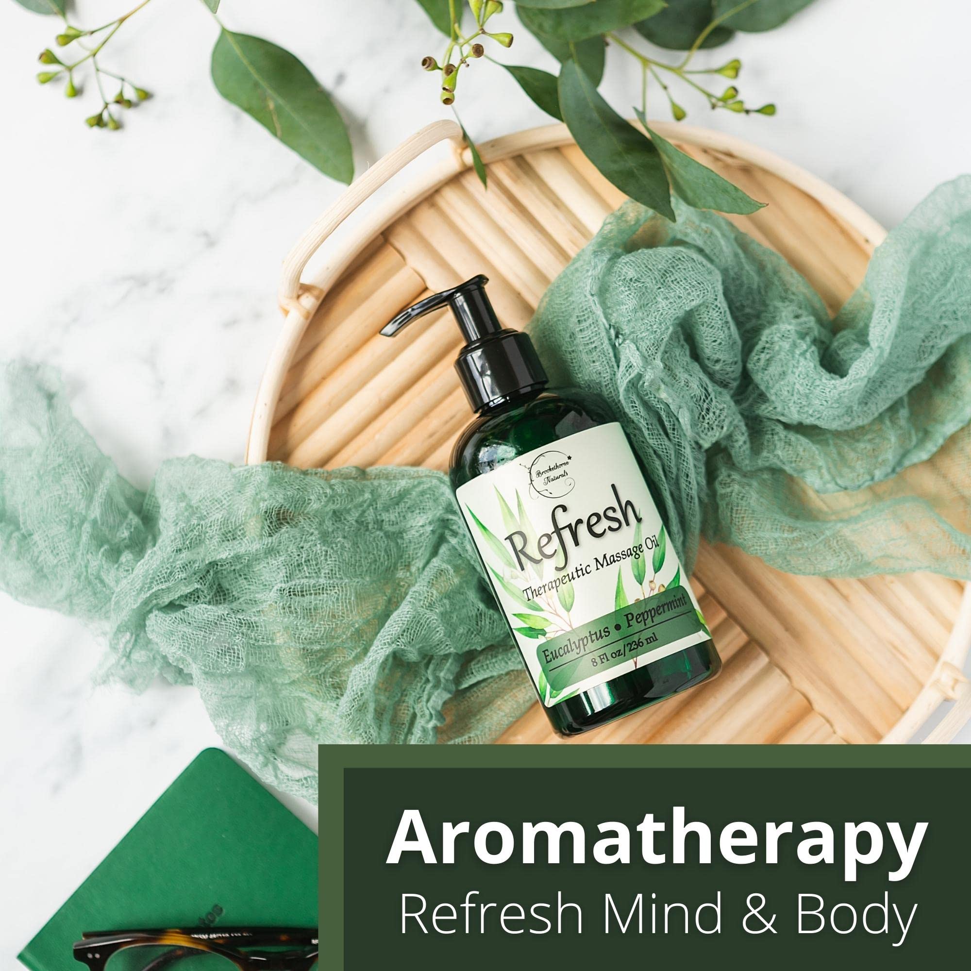 Uso en casa de Brookethorne Naturals Refresh, experiencia de spa en casa