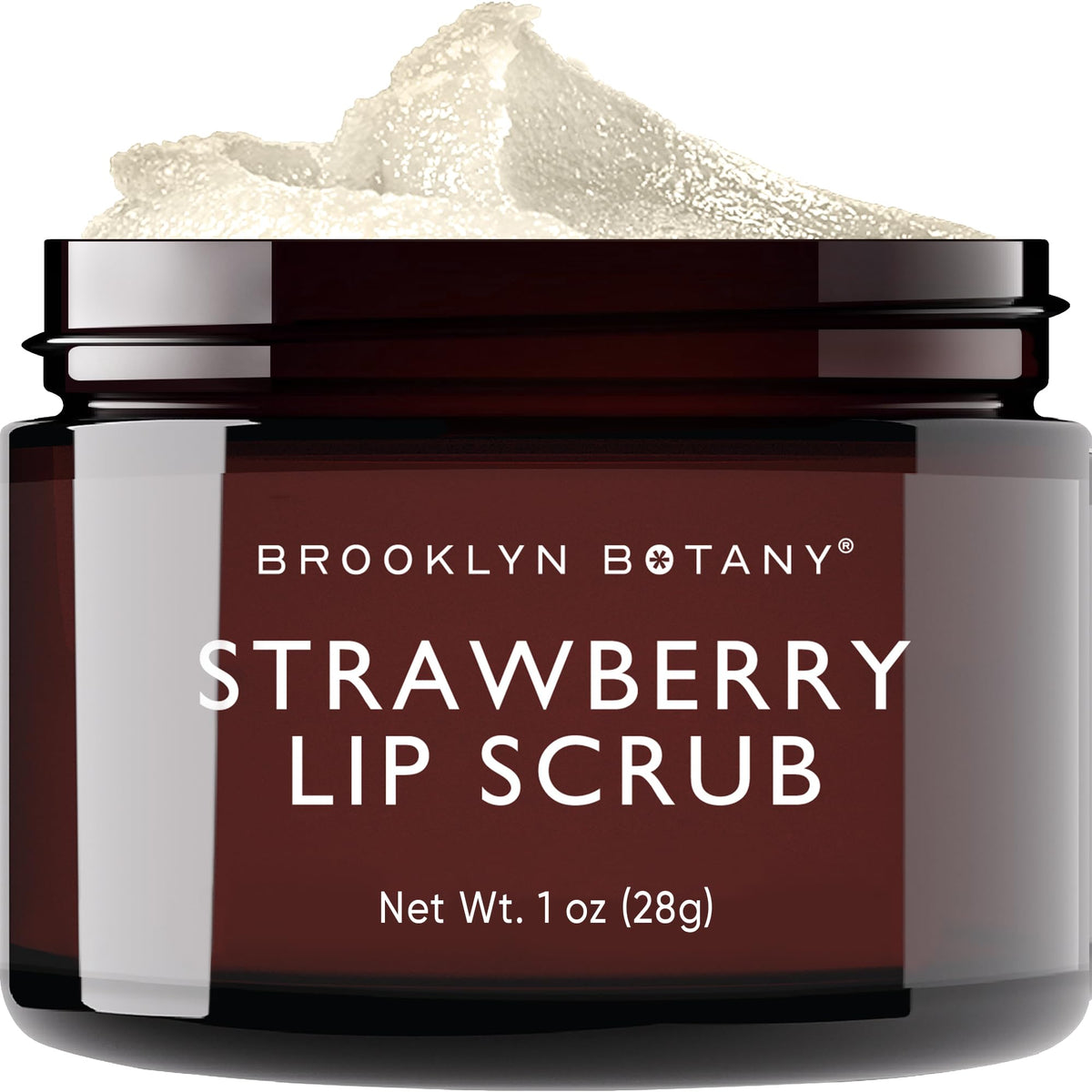 Brooklyn Botany Exfoliante Labial 1 onza, exfoliación suave que cuida labios secos y agrietados.